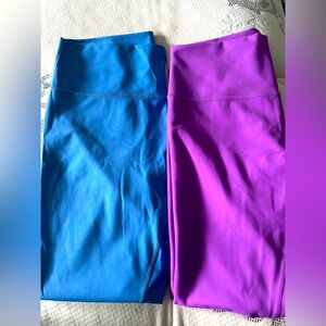 Lululemon - Set of 2 pairs of Leggings - Purple & Blue - Activewear